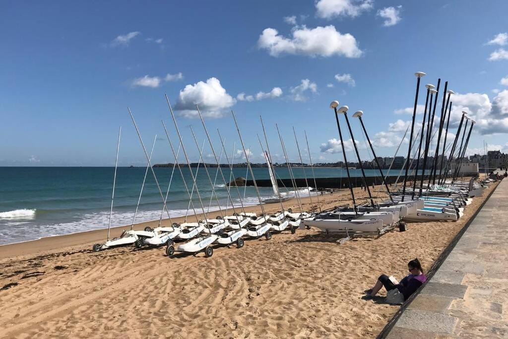 Ideal - Plage, Jardin & Jacuzzi, Proche Plage Et Thalasso - 1 A 6 Personnes Saint-Malo Exterior photo